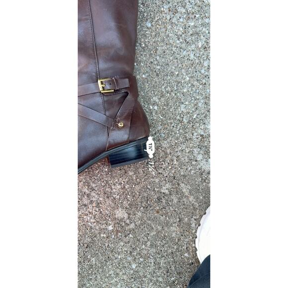 Ralph Lauren Brown Leather Riding Boots Buckle Equestrian Women's Size 6 - Picture 12 of 12